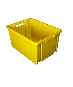 NOVABAC 54 LITRES JAUNE   /vente par multiple de :  10