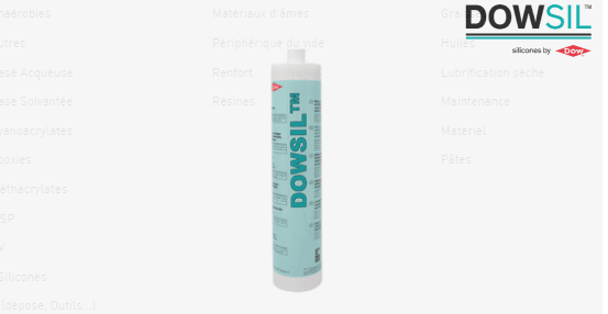 DOWSIL 7091 NOIR ,CARTOUCHE 310ml Ref DC8920