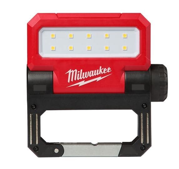 4V Li-Ion Folding Flood Light, 500lm - 1x 2.5 Ah LiIon Battery, USB cable
