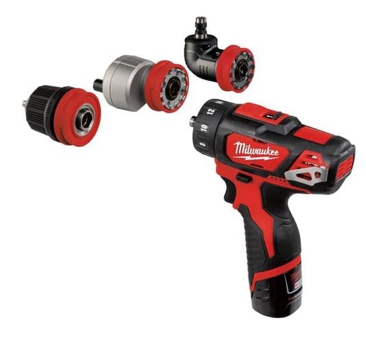 12V Drill / screwdriver - 2x 2.0 Ah Li-Ion batteries, 10mm Keyless Chuck
