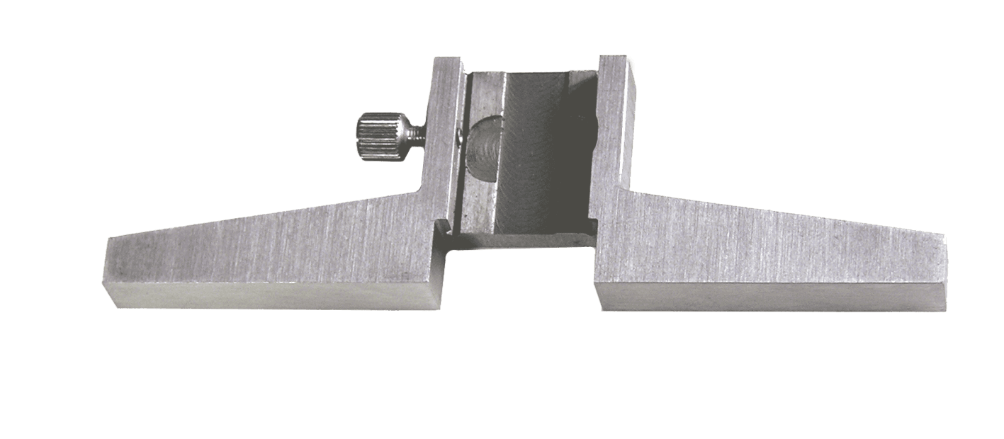 Depth measuring base for all vernier calipers until 200 mm range 100x8 mm