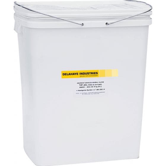 Granulé minéral absorbant tous liquides. Diatomée calcinée. Homologué pour un us
