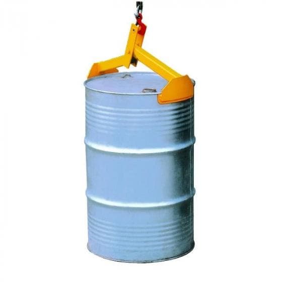 Pince à fût pour levage vertical. Pour fût acier à rebord de 200/220 litres. Cha