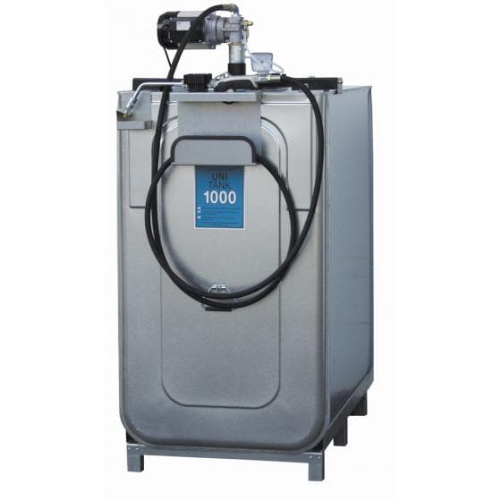 Cuve stockage et lubrification 1000 l., double paroi (Acier et int. PEHD), ind.