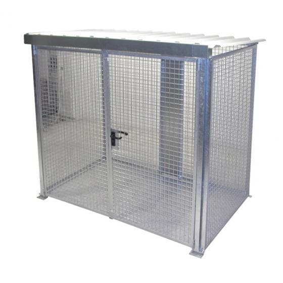 Abri grillagé pour le stockage de bouteilles de gaz, capacité 60 bouteilles type