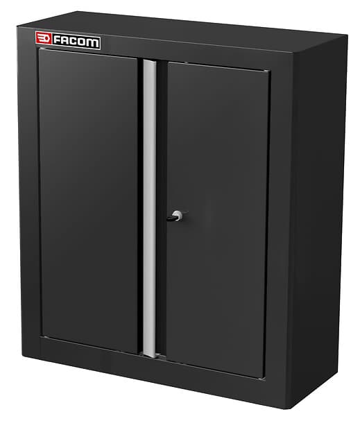 JLS MEUBLE HAUT PORTES PLEINES NOIR
