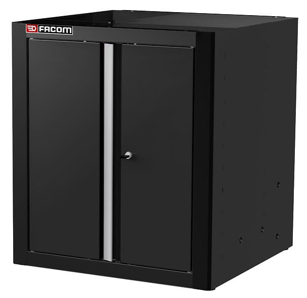JLS MEUBLE BAS PORTES PLEINES NOIR