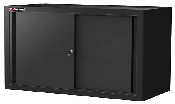 JLS MEUBLE BAS DOUBLE P PLEINE NOIR