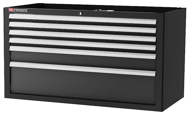 JLS MEUBLE 6 TIROIRS EXTRA LARGE NOIR