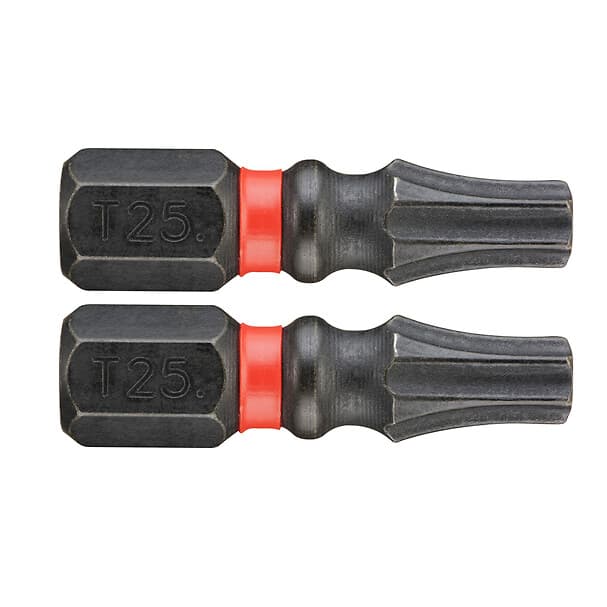 2 EMBOUTS 25 MM TORX T25 IMPACT