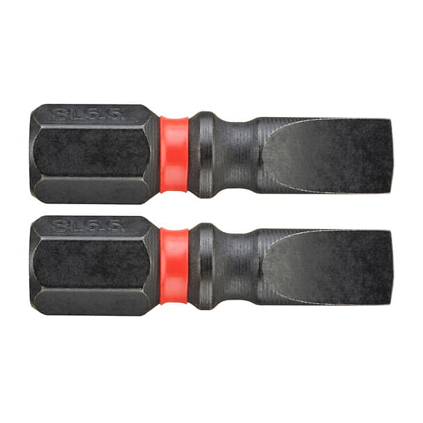 2 EMBOUTS 25 MM PLATS 5,5MM IMPACT