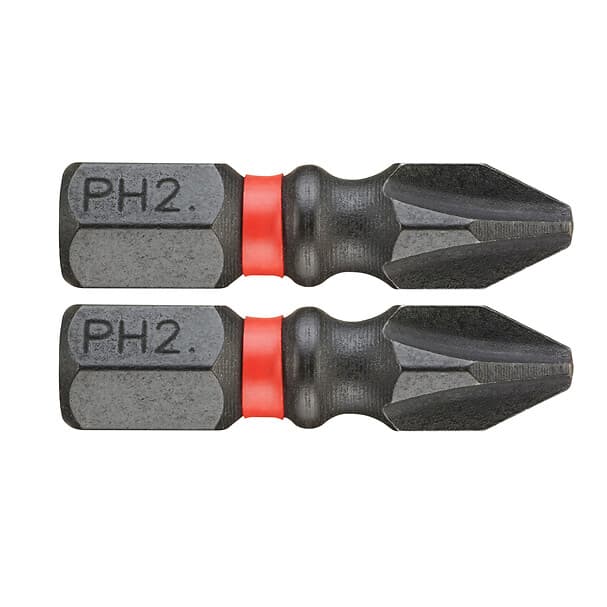 2 EMBOUTS 25 MM PH2 IMPACT