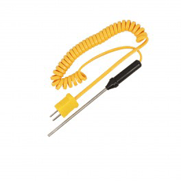 Sonde de pénétration filaire en inox.  Plage de température : -5 à 902 °C.  Temp