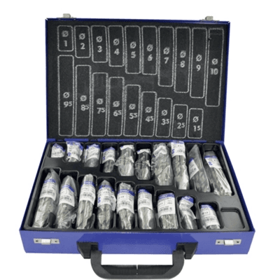 Coffret de 170 forets métaux HSS rectifiés Tivoly Emmanchement : Cylindrique M