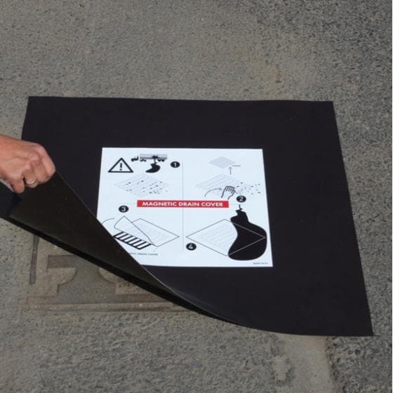 Obturateur de surface magnétique pour regard 90 cm x 90 cm.