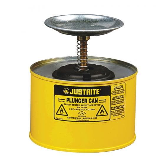 Bidon humecteur pr solvants et produits inflammables - Ressort, filtre de platea