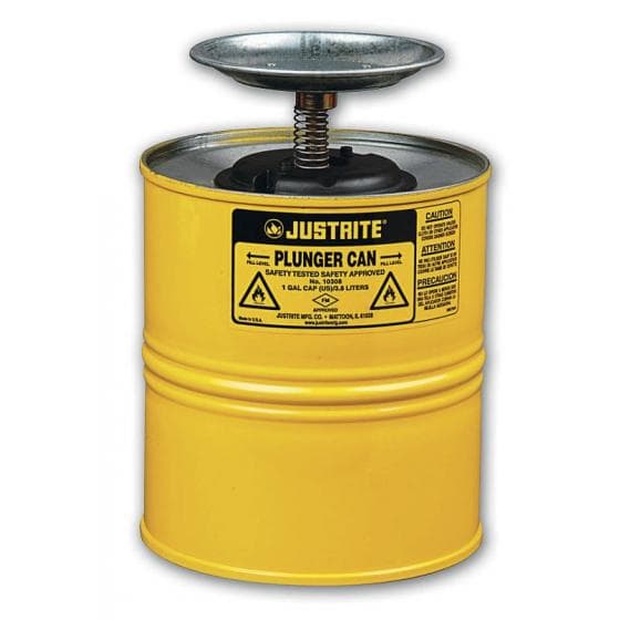 Bidon humecteur pr solvants et produits inflammables - Ressort, filtre de platea