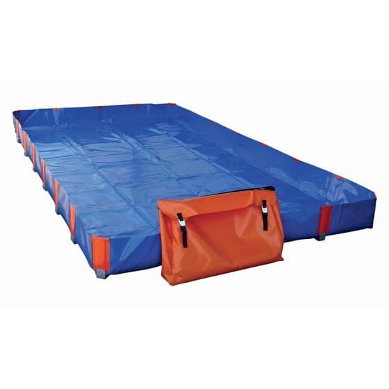 Bac de rétention souple de 4000 litres. Bac pliable et transportable. Fabriqué e
