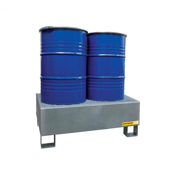 Stockage de 2 futs debout de 220 litres en 100% de rétention soit 440 litres, ca