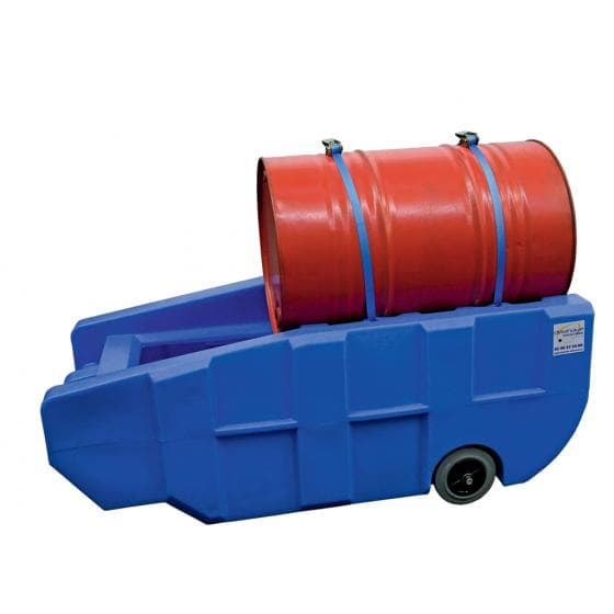 Bac de rétention polyéthylène, rétention de 230 litres, avec zone de sous-tirage