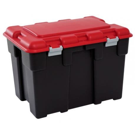 Coffre multi-usage en PE vert, capacité 185 litres. Avec couvercle amovible. Log