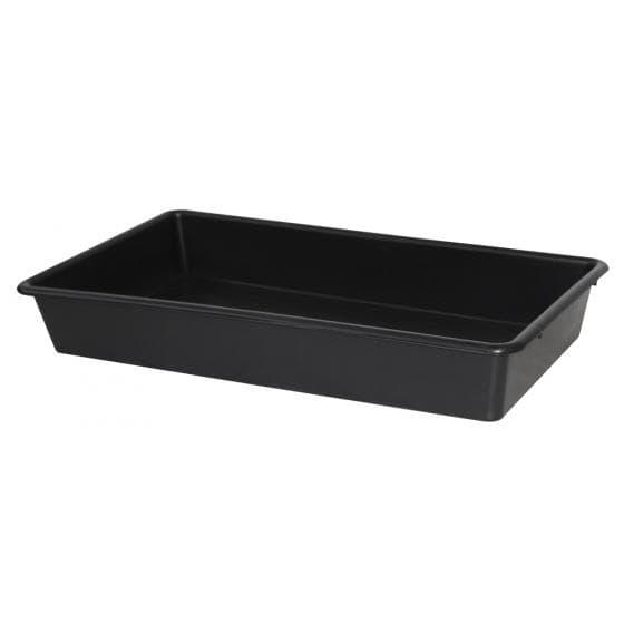 Bac, polypropylène, rétention de 65 litres, sans caillebotis. Dim. : 550 x 1000