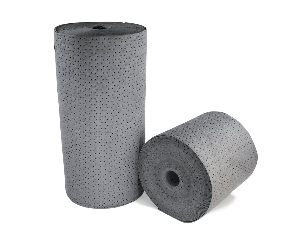 "Rouleau absorbant tous liquides avec multi-découpe, pur fibre de polypropylène,