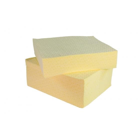 "Feuille absorbante chimiques et tous liquides, pur fibre de polypropylène, doub