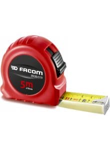 Mesure 5 m avec blocage, ruban nylon 19 mm, double faces