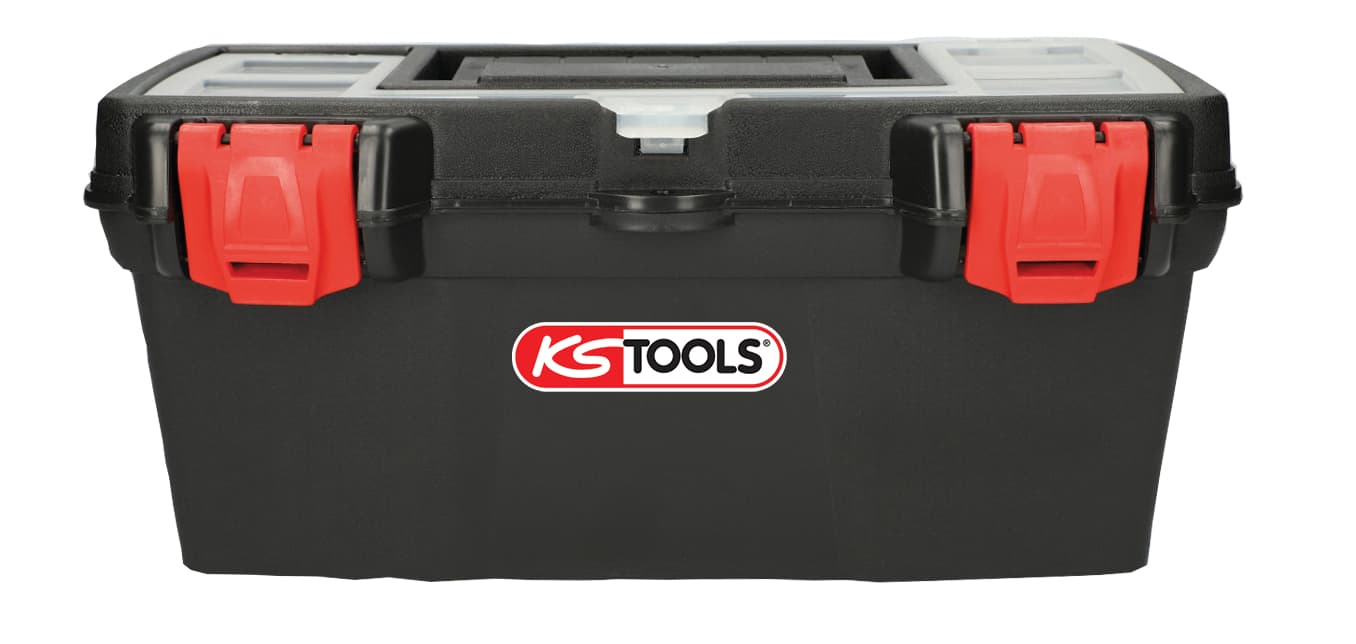Boîte à outils de technicien, L383 X P188 X H168 avec plateau de rangement
