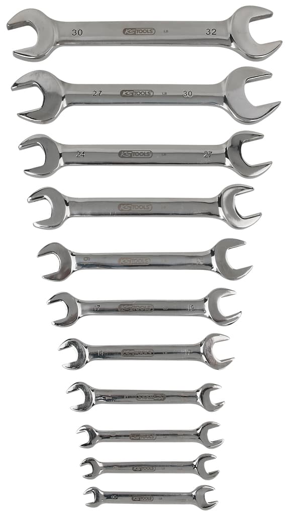 Jeu de 11 clés à fourches INOX