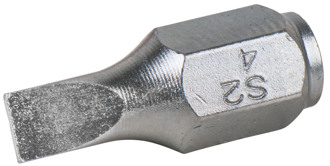 Embout de vissage 1-4'' Fente 6.0 mm. L. 18 mm du coffret 918.3050