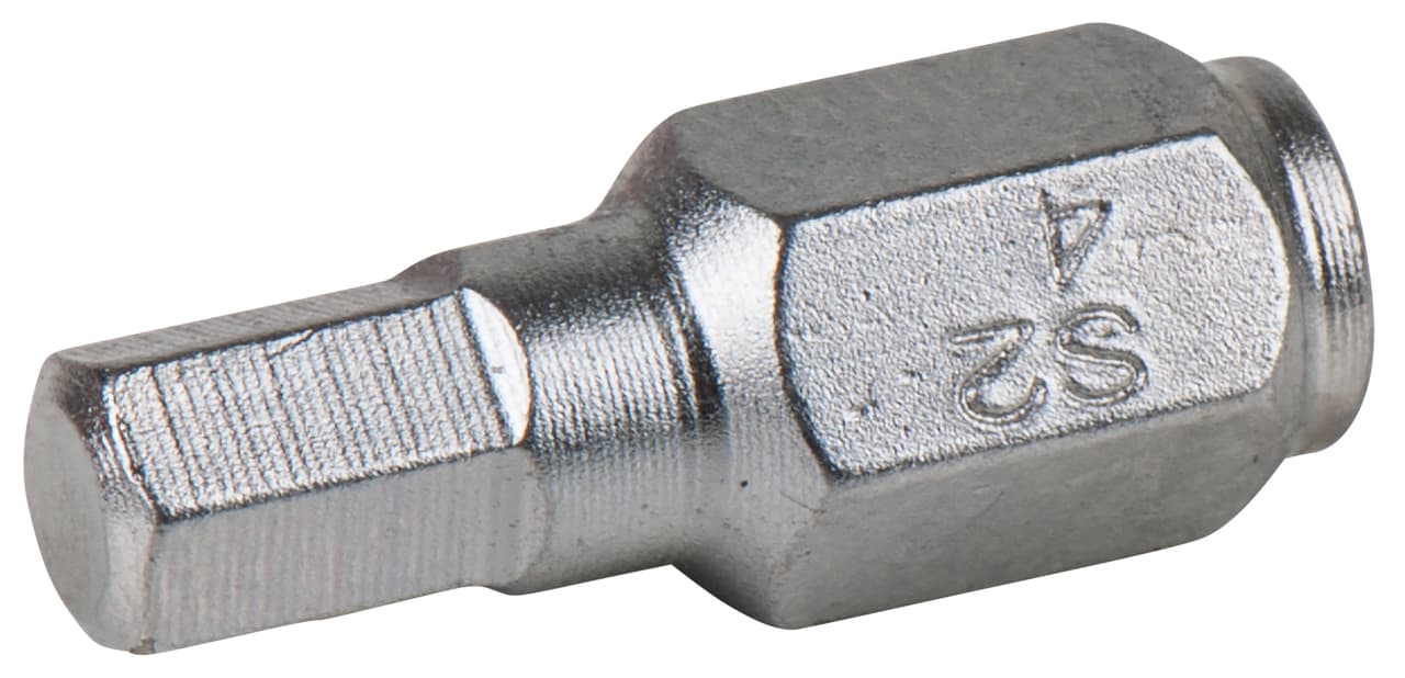 Embout de vissage 1-4'' 6 pans percé 4.0 mm. L. 18 mm du coffret 918.3050