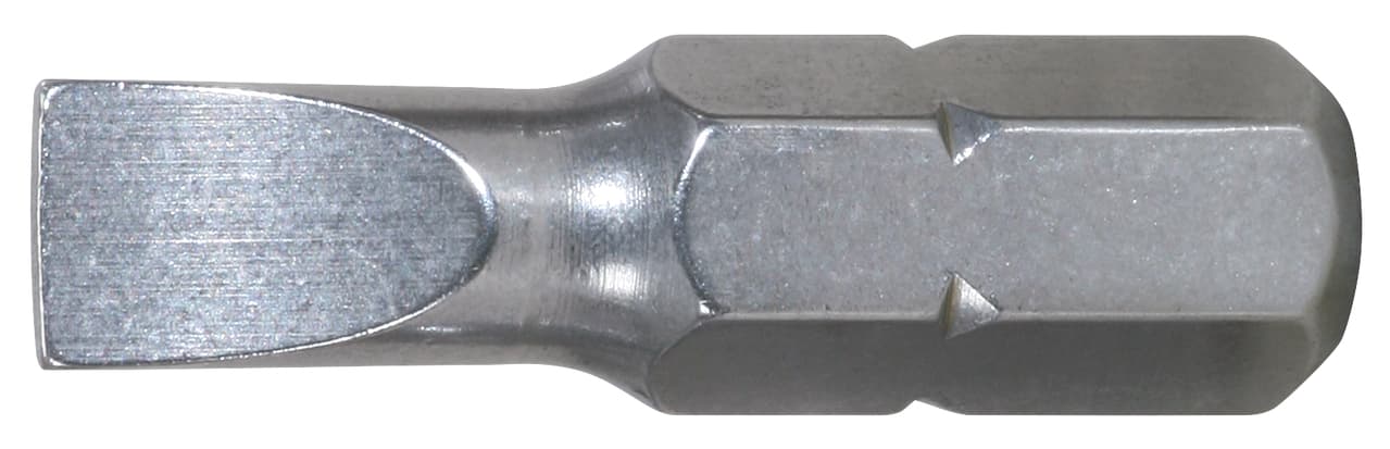 Boite de 5 embouts de vissage INOX Fente 1-4'' - L.25mm. 5.5mm