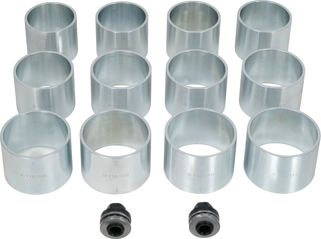 Jeu de douilles de pression, 14 pcs