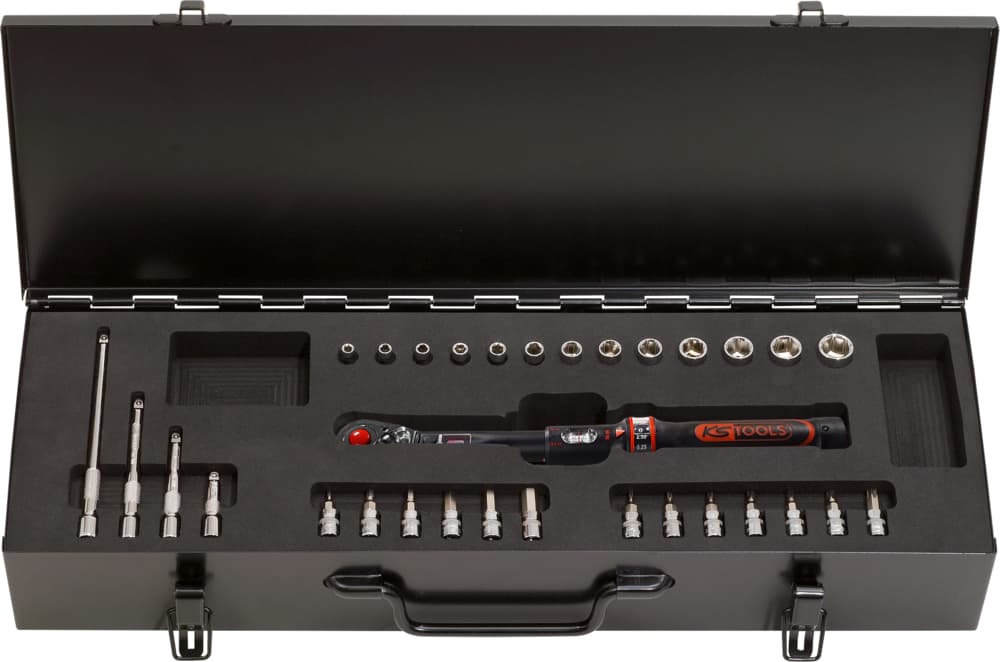 Coffret clé dynamométrique ERGOTORQUEprécision® avec inverseur, 1/4'' - 5-25 Nm,
