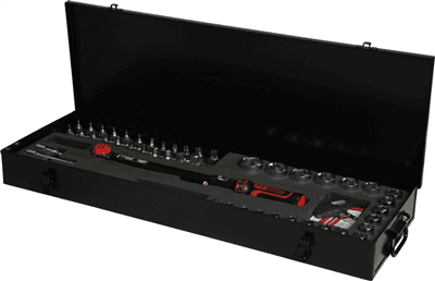 Coffret clé dynamométrique ERGOTORQUEprécision® 1-2''. 40-200 Nm. 49 pcs