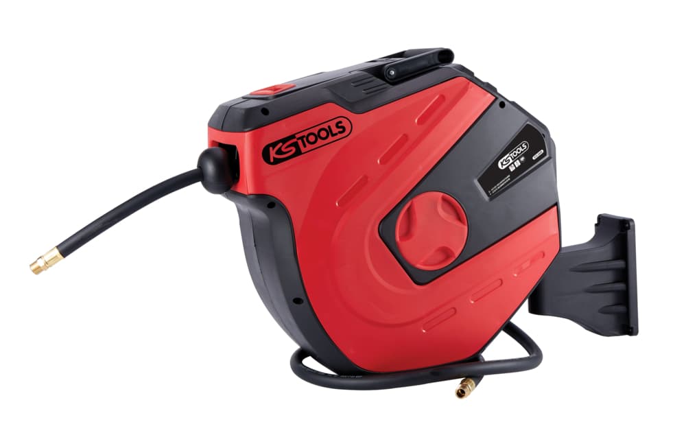 Enrouleur air et eau 1-2'' avec tuyau diam 13 mm. raccord 3-8'' - 15m
