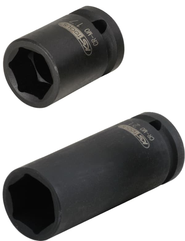 Jeu de douilles à chocs 6 pans pour PL, 32 mm, 2 pcs