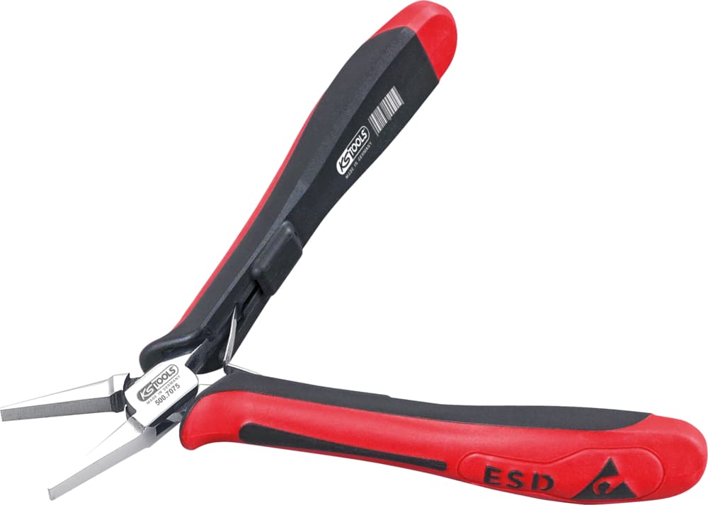 Pince ESD à becs plats. 130 mm