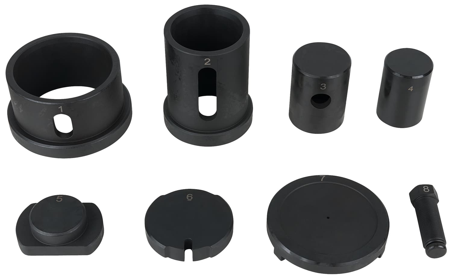 Jeu de douilles diam 75 mm pour triangle de suspension DAF. 8 pcs