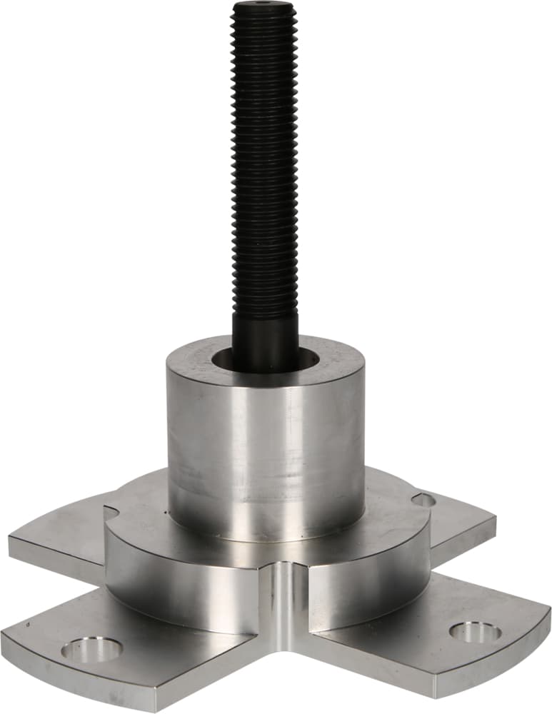 Platine de guidage avec tige filetée, DIM ext. 179 mm, M20x2,5
