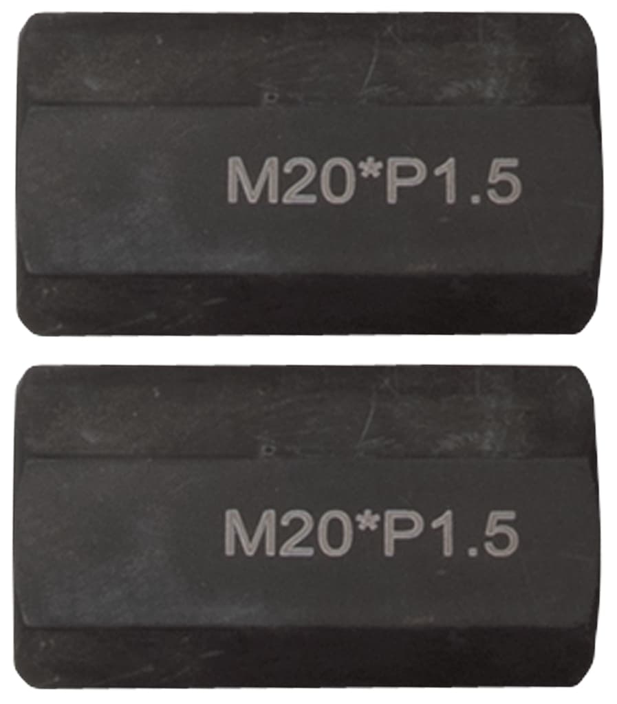 Jeu d'adaptateurs filetés M20x1,5 L=65 mm, 2 pcs