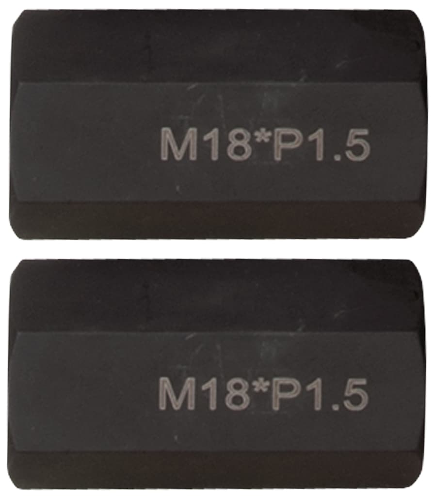 Jeu d'adaptateurs filetés M18x1,5 L=65 mm, 2 pcs