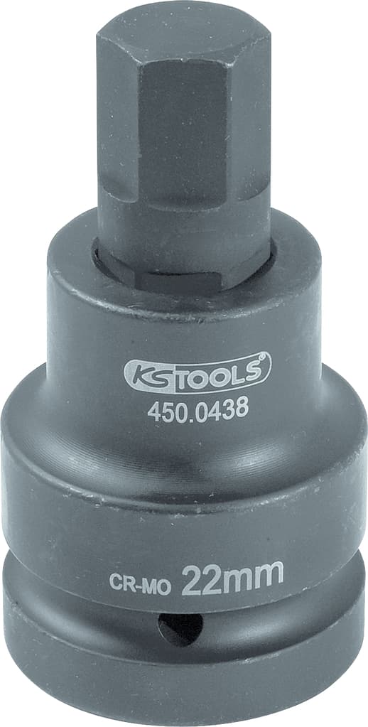 Douille tournevis à chocs 6 pans 1''. 36 mm