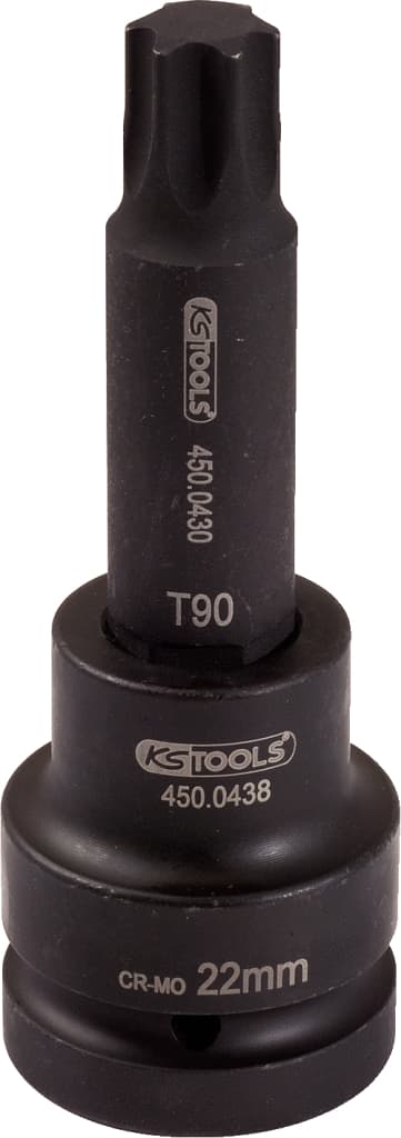 Douille tournevis longue à chocs TORX 1'', T70