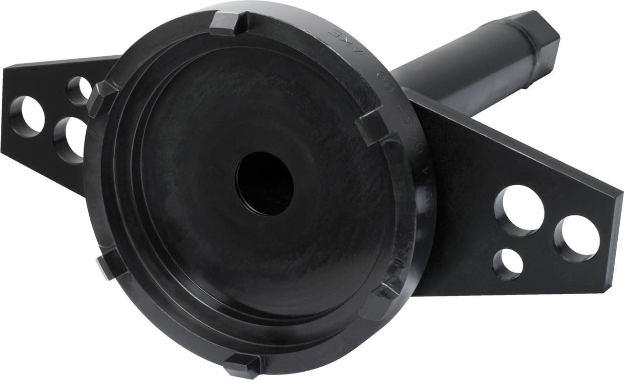 Clé à 6 ergots pour écrou d'essieu arrière Mercedes diam 122-139 mm