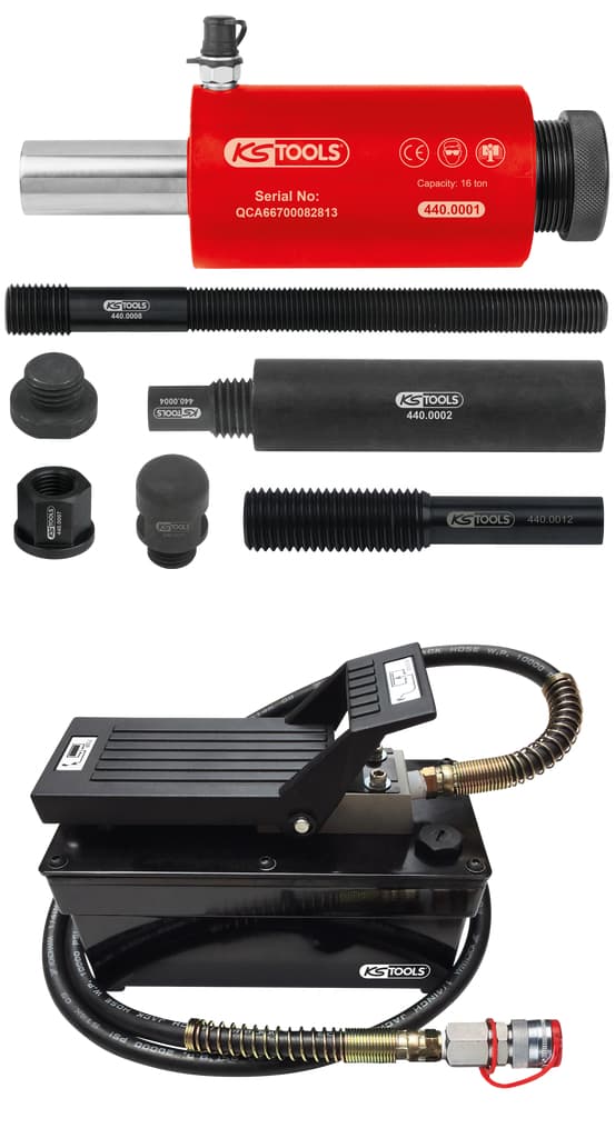 Unité hydraulique 16 t avec pompe hydropneumatique. 13 pcs