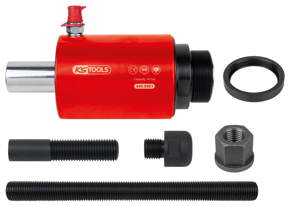 Coffret de vérin hydraulique 45 t. 7 pièces
