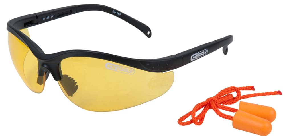 Lunettes de protection spécial faible éclairage avec protections auditives